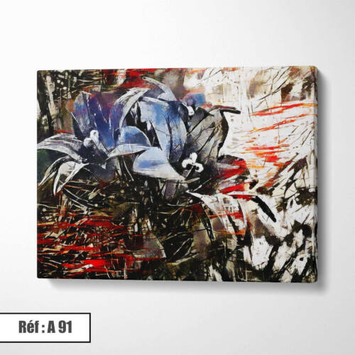 Tableau Fleur Abstrait A91
