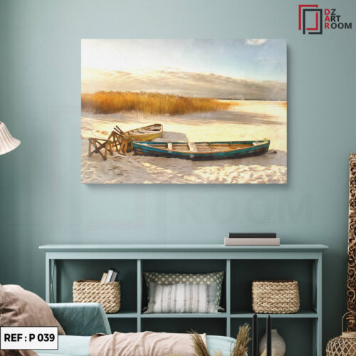 Tableau Paysage Bateau P044
