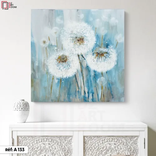 Tableau Abstrait Floral - A133