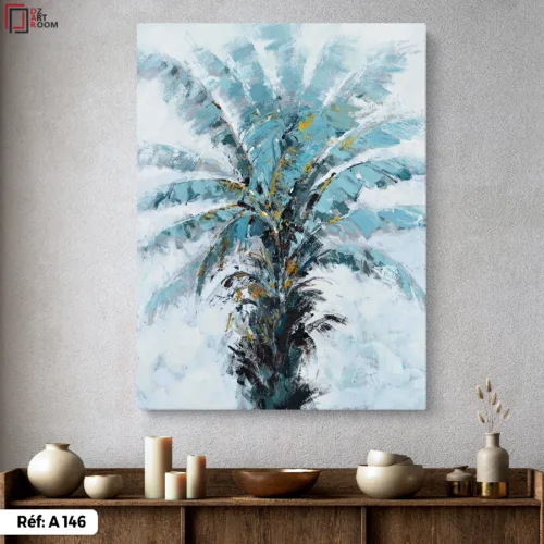 Tableau Abstrait palmier - A146