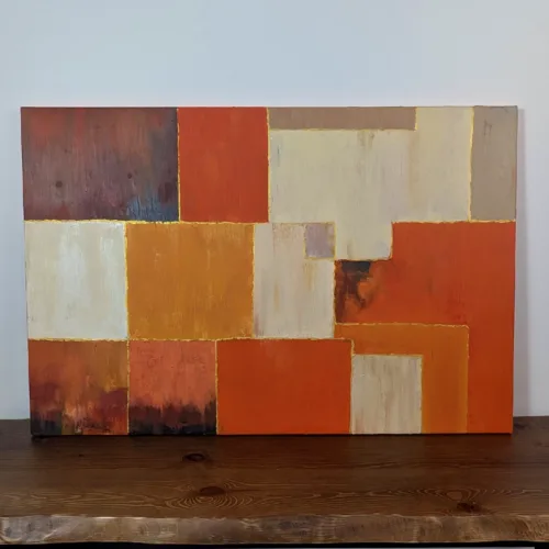 Tableau peint - 90x60 cm - H03