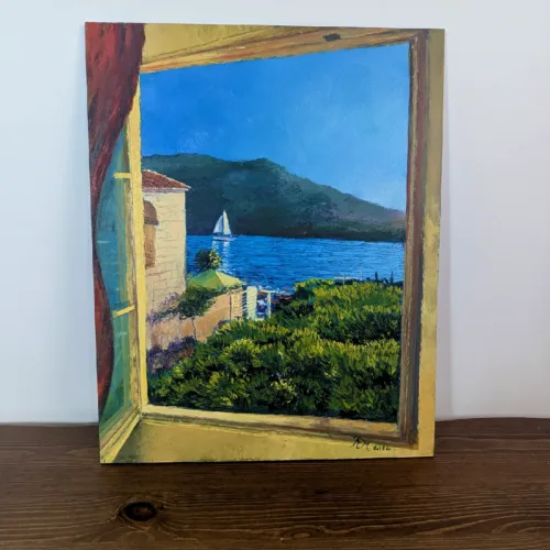 Tableau peint - 40 x 50 cm - H17