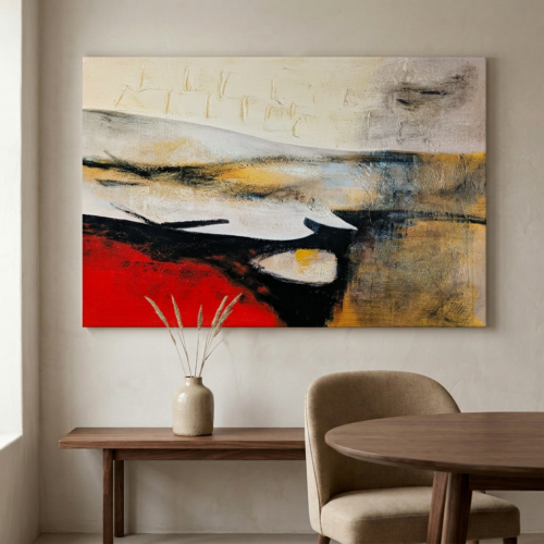 Tableau Fleur Peint -H29