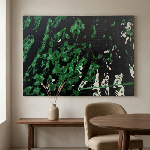 Tableau Abstait Peint -H21