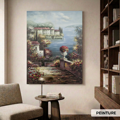 Tableau Fleur Peint -H37