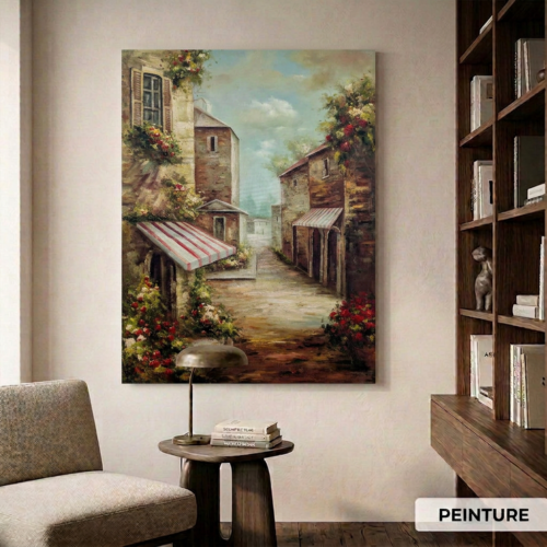 Tableau Fleur Peint -H34