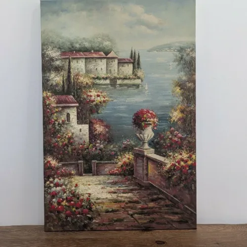 Tableau Fleur Peint -H37