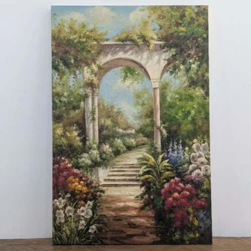 Tableau Fleur Peint -H36