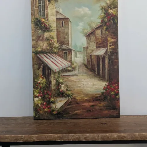 Tableau Fleur Peint -H34