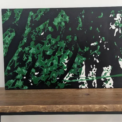 Tableau Abstait Peint -H21