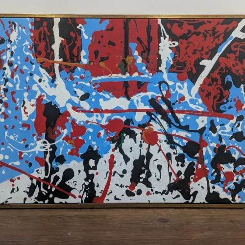 Tableau Fleur Peint -H22