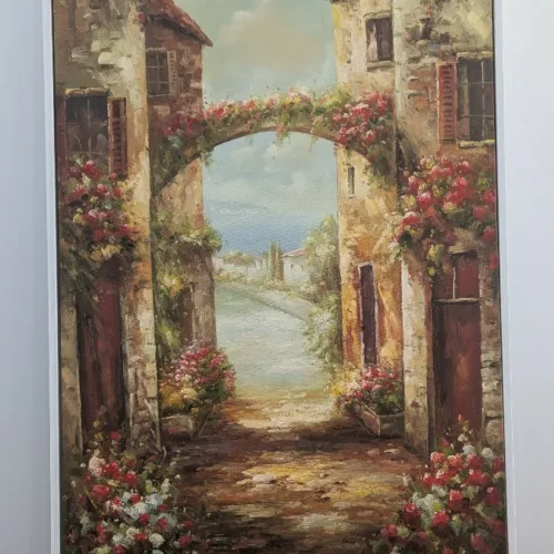 Tableau Fleur Peint -H32