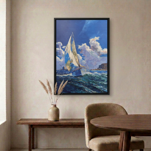 Tableaux Bateau Pienture 100X70CM