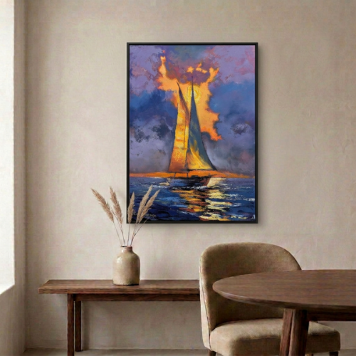 Tableaux Peint Voile - 100x70cm