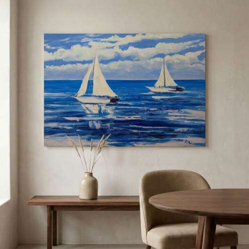 Tableaux Bateau Retouché 100X70CM