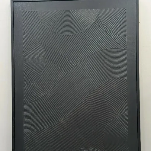 Tableaux  Texture Black  90x60cm