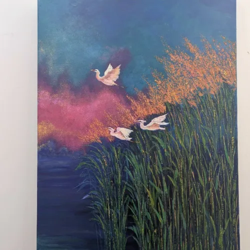 Tableau Peint sur toile - 100x70cm