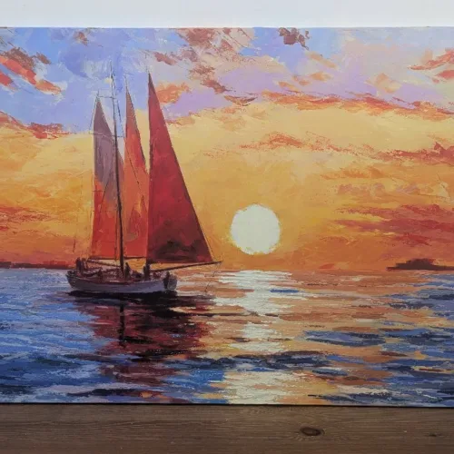Tableaux Bateau Retouché 100X70CM