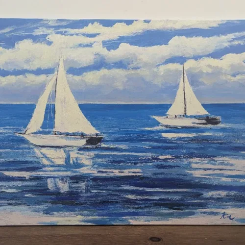 Tableaux Bateau Retouché 100X70CM