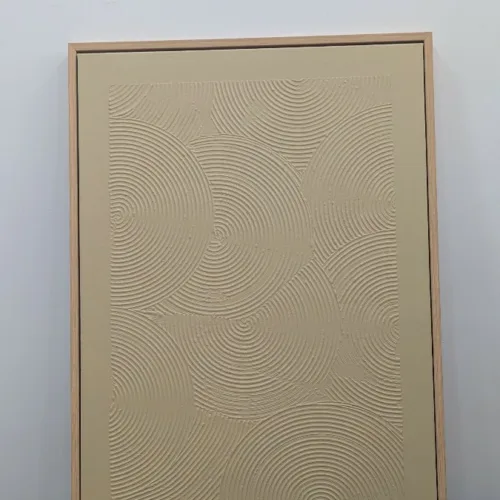 Tableaux Texturé Beige 70x50cm