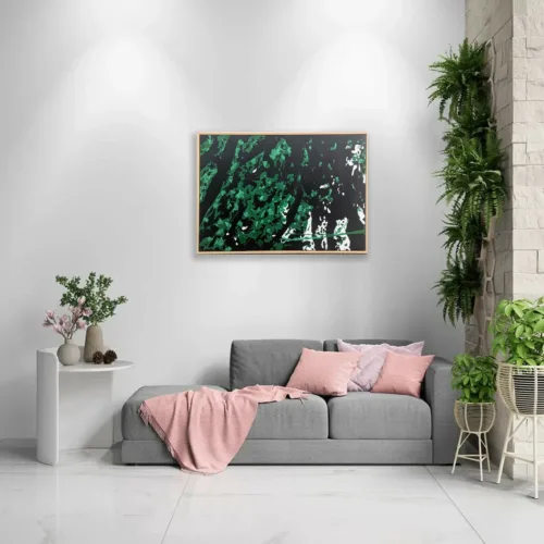 Tableau Abstait Peint -H21