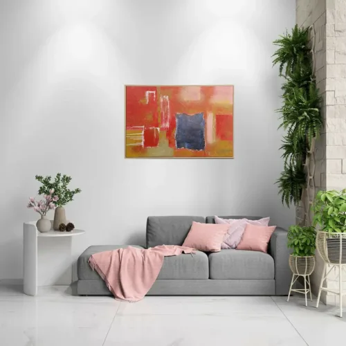 Tableau Fleur Peint -H26