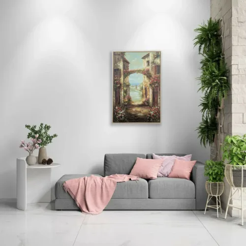 Tableau Fleur Peint -H32