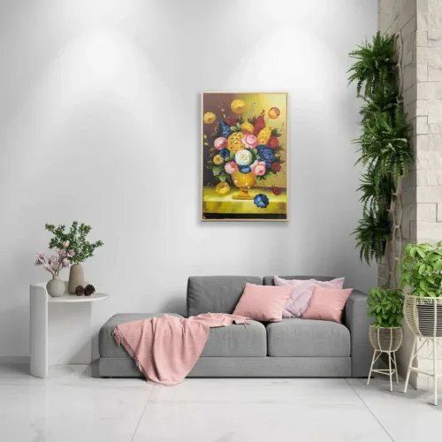 Tableau Fleur Peint - H20