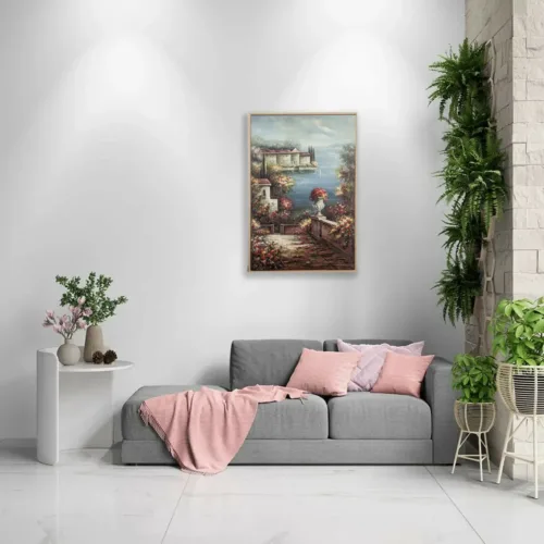 Tableau Fleur Peint -H37