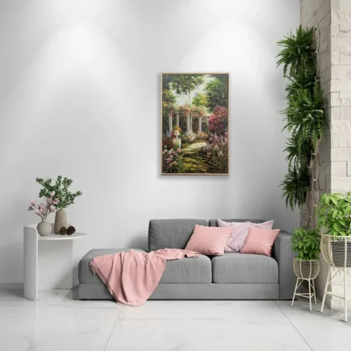 Tableau Fleur Peint -H35