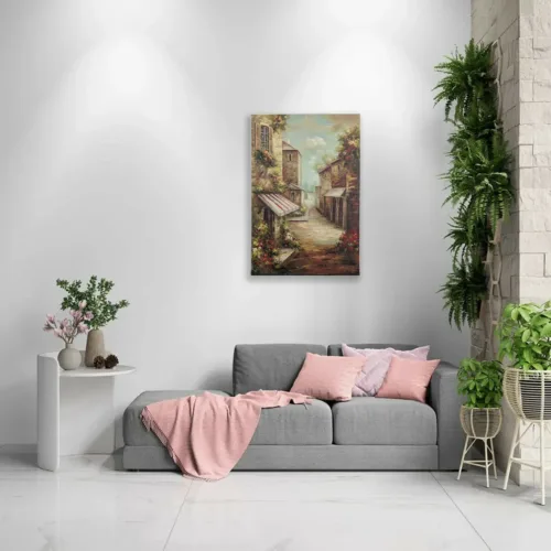 Tableau Fleur Peint -H34