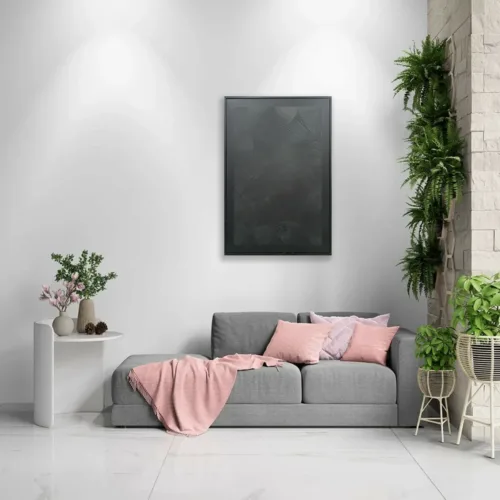 Tableaux  Texture Black  90x60cm