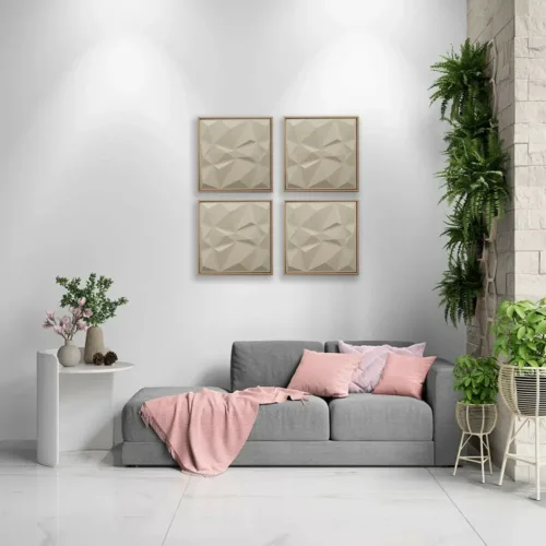 Tableaux Abstrait Carré Texturé 50x50cm