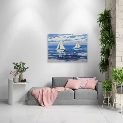 Tableaux Bateau Retouché 100X70CM
