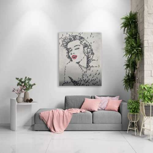 Tableaux Abstrait Maryline 88x68cm