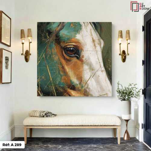 Tableau Abstrait Cheval  - A289