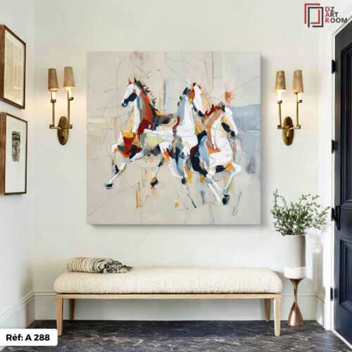 Tableau Abstrait Cheval  - A288