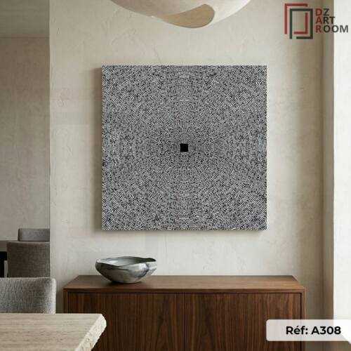 Tableau Abstrait Carre A308