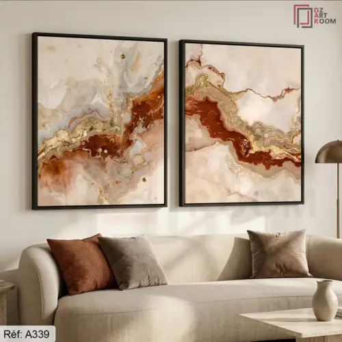 Tableau Abstrait Duo A339