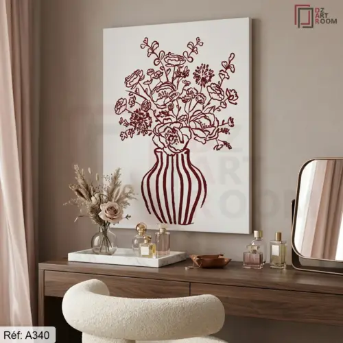 Tableau Fleurs A340