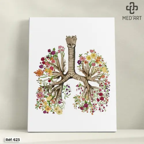 Tableau Poumon - Floral 623