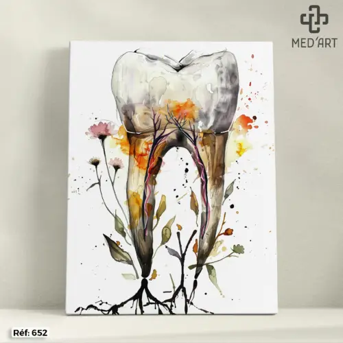 Tableau Dent - Floral 652