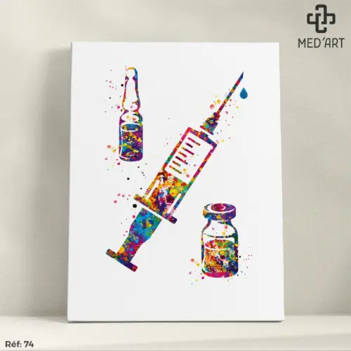 Tableau Seringue 74