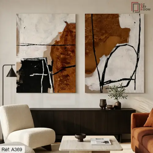 Tableau Abstrait Duo A369