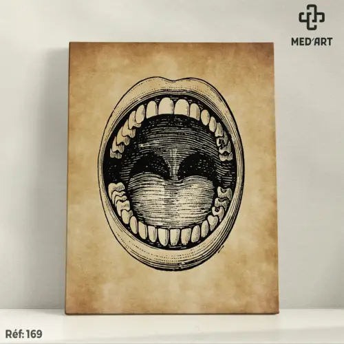 Tableau Illustration Bouche Ouverte 169
