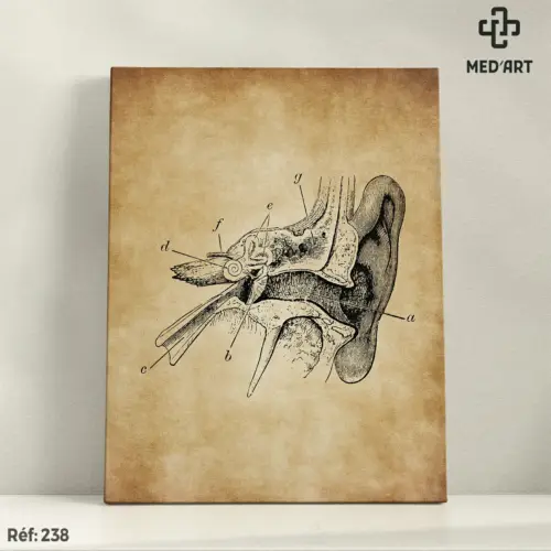Tableau Système Auditif  – Oreille 238