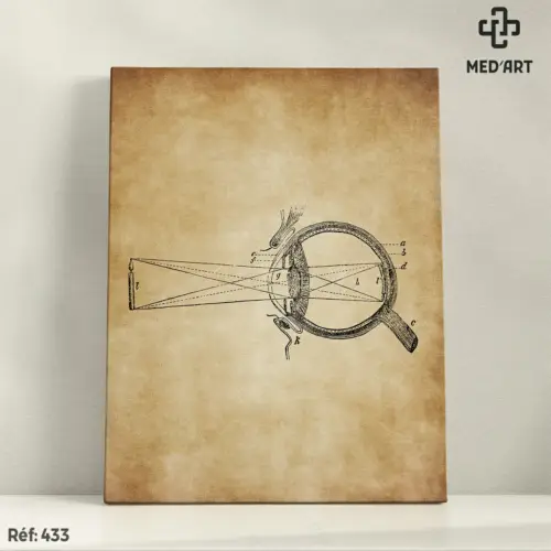 Tableau La réfraction - Oeil 433